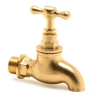 T Handfläche Rohrleitungen Messing Bibtaps ohne Düse 1/2in Männliche Faden Messing Bib Taps