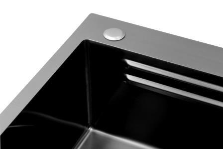 Maßgeschneiderte Größe Nano Beschichtung Küchenwaschbecken Handgefertigt Außenwaschbecken aus Edelstahl