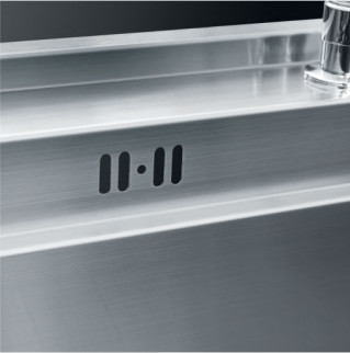 Silberfarbene Edelstahl-Werkwaschbecken Doppelschalen Luxus-Küchenwaschbecken