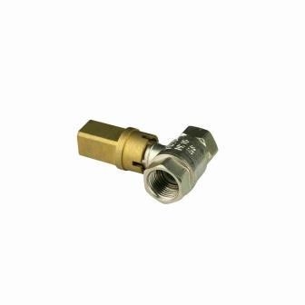 INOB300 Standard Messing Kugelventile Bohr Schlüsselgriff 1/2in - 3/4in weibliche Schnur Sperrkugelventil