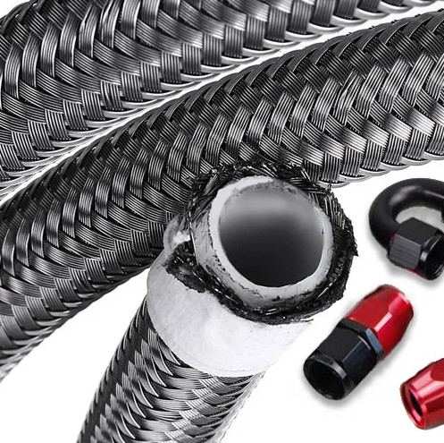 5/16 Zoll Flexible Schläuche Edelstahl geflochten PTFE geflochten Brennstofföl Kühlschlauchlinien