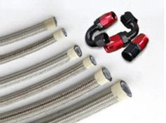 5/16 Zoll Flexible Schläuche Edelstahl geflochten PTFE geflochten Brennstofföl Kühlschlauchlinien