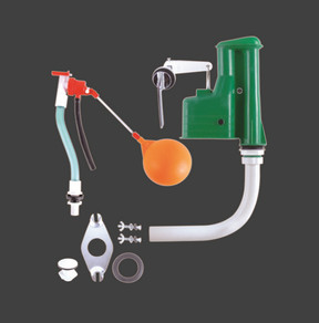 290MM Kunststoff-Sifon-Typ Hochspültoilette Zisternenmechanismus Versteckte Toilettenspülung