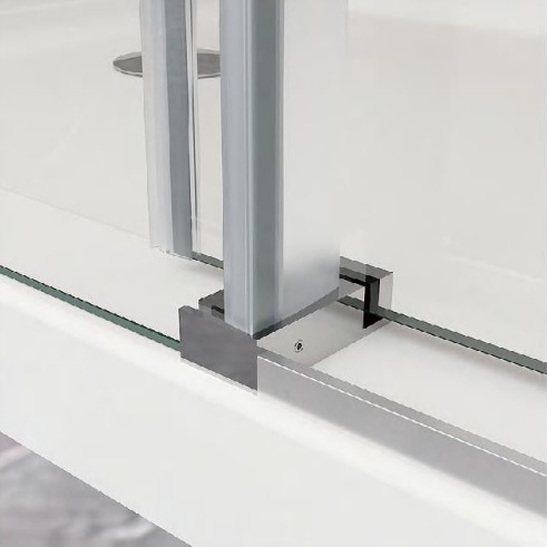 52 X 36 X 79 Zoll 10mm Glas Duschgehäuse 900 Quadranten Duschgehäuse