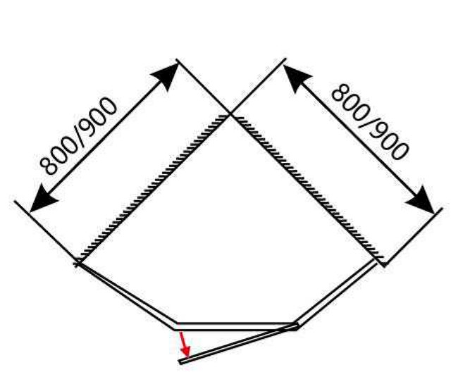 3/8in Dicke gegrilltes Muster Glas Duschkabinen Diversifizierte Drehtür Duschgehäuse