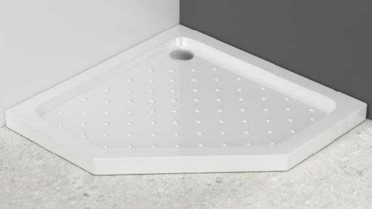 3/8in Dicke gegrilltes Muster Glas Duschkabinen Diversifizierte Drehtür Duschgehäuse