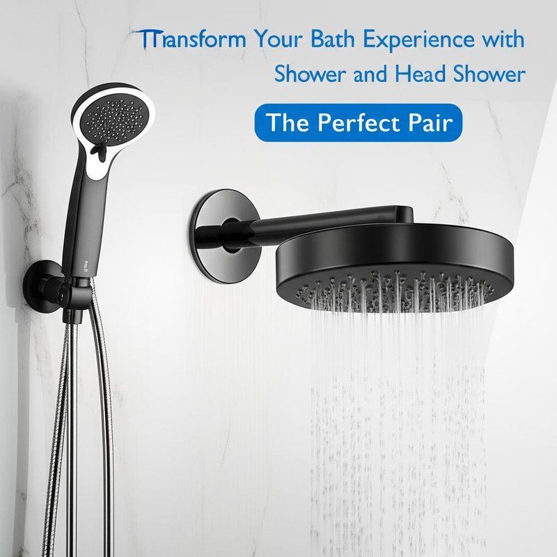 Gunmetal Regenfall Dusche System 6-Körper Jet SPA-Panel mit verstellbarem Schieberad Messing Wasserhahn